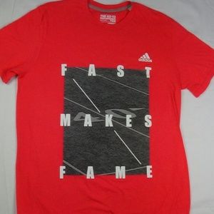 Large Adidas Fast makes fame tee